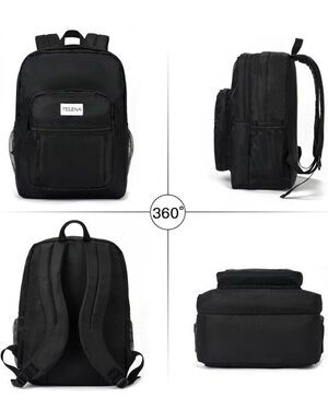 Telena Backpack Lightweight Travel Gym | School | Work |Bottle Pockets | Purse